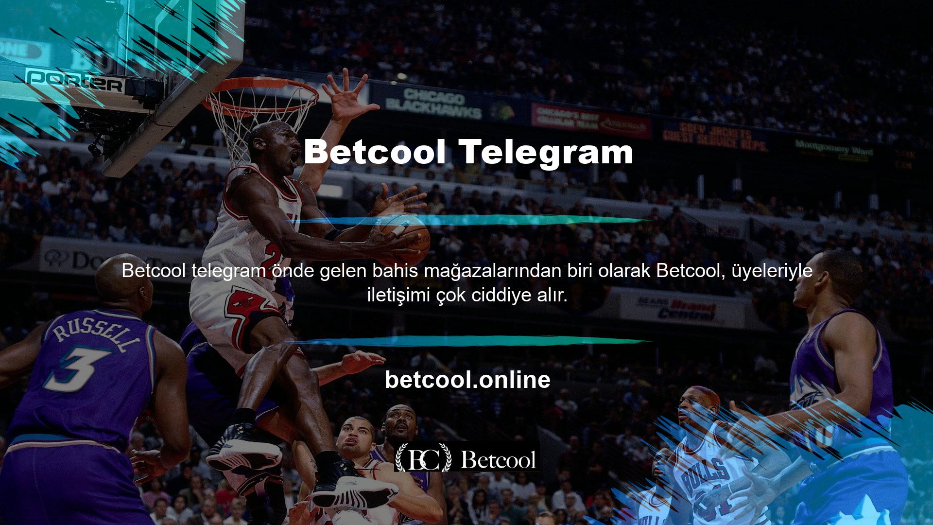 Bunun için çeşitli iletişim kanallarından Betcool destek ekibi ile iletişime geçebilirsiniz
